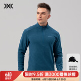 XBIONIC旷野Polartec抓绒衣半开领长袖T恤男秋冬保暖日常运动户外徒步 藏青 M