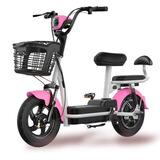 硕源新国标可上牌电瓶车成人电动自行车48V锂电小型电瓶车男女代步车 粉色（新国标可提出） 48V24A旗舰款锂电续航约160里