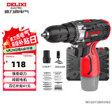 德力西（DELIXI）手电钻锂电动螺丝刀家用充电式起子电批电动工具箱套装DLX-KC01A