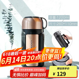 乐扣乐扣（LOCK&LOCK）佳益特便携保温壶车载户外男女便携保温水壶1.2L香槟色