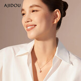 AJIDOU阿吉豆春季上新浪漫优雅百搭雪花吊坠项链 送女友礼物