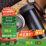 乐扣乐扣（LOCK&LOCK）不锈钢纤巧便携保温杯茶水杯车载商务杯子（200ml）黑色