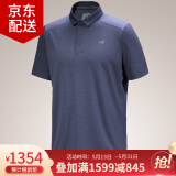 始祖鸟（ARC'TERYX）CAPTIVE SS 男子POLO马球衫 抗菌吸汗速干透气商务翻领短袖T恤衫 X9705/Black Sapphire蓝黑色 L 80-90kg/尺码偏大