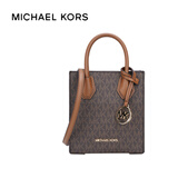 迈克.科尔斯（MICHAEL KORS）mk女包 Mercer迷你老花琴谱包单肩包棕35T1GM9C0I【热销】礼物