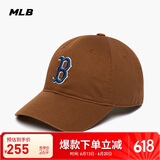 MLB帽子男女软顶棒球帽虞书欣明星同款运动鸭舌帽3ACP6601N-43BRD-F