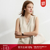 AMII职业西服套装女春夏新款休闲外套时尚西装两件套 杏色(吊带背心) M (160)