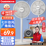 长虹（CHANGHONG）电风扇/落地扇家用/交流定频风扇/台地两用扇/桌面风扇/台扇摇头电扇空气循环风扇 CFS-LD2507