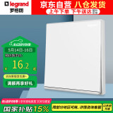 罗格朗（LEGRAND）逸景系列开关插座白大板开关 单开单控 带银边