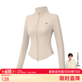 VVC成毅同款防晒衣502UV女小蛮腰防晒服防紫外线立领透气外套ZT 燕麦奶 M 【85-105斤】