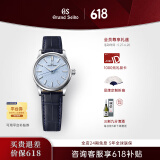 冠蓝狮（Grand Seiko）  信州雪系列gs机械SD信州蓝雪花面男表情人节礼物手表男简约正装 石英款SBGX353G