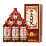 浏阳河 龙藏A80 浓香型白酒 52度 500ml*6瓶整箱送礼 含礼品袋