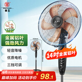 华生（Wahson）电风扇/落地扇/金属铝叶风扇/家用办公电扇/大风量低噪省电立式电风扇交流定频风扇 FS-D1401