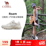 骆驼（CAMEL）漫游户外复古慢跑鞋女休闲运动 K23S09L7014-1 米白/香芋紫 36