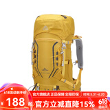艾王2024新款专业户外登山双肩包40L升大容量耐磨防泼水男女轻便 黄色 (第二代8109B) 35+5L（背负系统+送防雨罩）