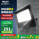 德力西（DELIXI）露营营地灯投光灯 户外灯IP65防水 庭院灯室外灯 厂房天棚路灯 200W-冷白光【适用200平】