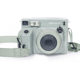 彩友乐拍立得保护套富士wide400保护壳宽幅相机壳instax wide 400壳子透明壳水晶壳硬壳相机包外壳挂绳配 wide400 相片袋水晶壳（含背带绳）