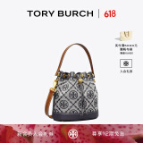 Tory Burch 汤丽柏琦【礼物】 T MONOGRAM 提花斜挎水桶包TB 79487 海军蓝皇家海军蓝 405