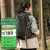 骆驼（CAMEL）户外轻便登山包大容量专业徒步防水旅行包背包双肩包男女  深灰
