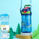 contigo康迪克儿童吸管塑料水杯夏季运动水杯450ML挖掘机HBC-STR057