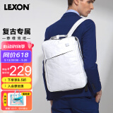 乐上（LEXON）双肩包14英寸笔记本电脑包书包泰维克纸环保旅行包时尚背包白色