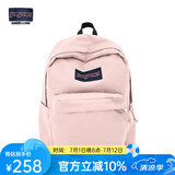 JANSPORT杰斯伯双肩包女男26L隔层轻便大容量背包学生书包 4QUE 7N8 蜜蜡粉【升级款】侧袋+隔层