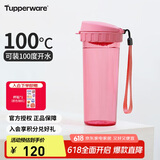 特百惠（Tupperware）茶韵500ML塑料杯男女士学生夏季运动水杯子户外便携大容量 柔蜜粉