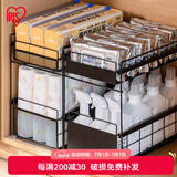 爱丽思（IRIS）爱丽思厨房抽拉式置物架橱柜内分层架下水槽神器全收纳拉篮柜双层 黑色【双层】网格款