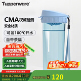 特百惠（Tupperware）茶韵500ML塑料杯男女士学生夏季运动水杯子户外便携大容量 冰水蓝