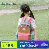 SHUKIKU儿童书包小学生中学生书包男女生大容量休闲背包双肩包珊瑚粉L码