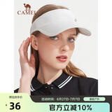 骆驼（CAMEL）户外防晒帽空顶帽女士薄款跑步运动帽子韩版百搭遮阳鸭舌帽潮