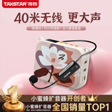 得胜（TAKSTAR）E30W 无线小蜜蜂扩音器教师专用导游喇叭腰挂便携式国风蓝牙小音箱喊话器无线讲课麦克风 柔月白