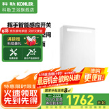 科勒（KOHLER）亲悦镜柜储物镜柜卫生间挥手感应除雾镜柜带灯梳妆镜化妆镜30011 【32049T】镜柜左开门60cm
