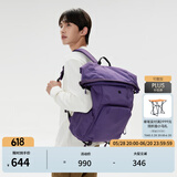 KOLON SPORT/可隆双肩包 男女同款防泼水格纹撞色多隔层露营休闲双肩背包 LUBP4AT001-PL 梅紫色 XXX