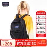 JANSPORT杰斯伯双肩包女学生旅行包26L旅行轻便透气书包男背包 4QUT008 爵士黑-侧边袋