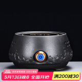尚言坊电陶炉煮茶器家用全自动小型迷你静音电热茶炉铁壶陶壶玻璃煮茶炉 2黑陶海无涯电陶炉