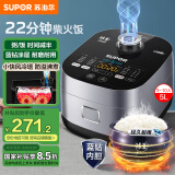 苏泊尔（SUPOR）电饭煲电饭锅5L4-5人蓝钻小快球釜22分钟柴火饭多功能家用微压智能50FC661新老品随机发货