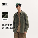 森马长袖衬衫男宽松工装外套情侣款上衣纯棉秋装潮酷流行101524105202