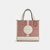 蔻驰（COACH）蔻驰小号托特包粉色拼色C7965生日礼物