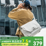 光影行星（GYXX）阿波罗2笔记本电脑包男士通勤单肩斜挎包适用苹果联想拯救者 霜月白/加大 适合16寸电脑
