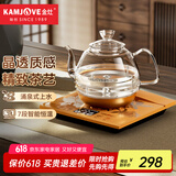 金灶（KAMJOVE）涌泉式全自动上水电热水壶 0.8L玻璃烧水壶 智能保温恒温电茶壶 H7