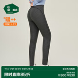 松山棉店【自由穿小暖羊打底裤】保暖打底裤女含羊毛可外穿高腰大码保暖裤 单裤-深灰 XL (女士170)