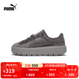 彪马（PUMA）【厚底鞋】女经典复古增高休闲鞋松糕鞋 PLATFORM 372613 石灰色-水泥灰-03 36