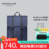 GASTON LUGA原创潮牌背包男双肩包皮大容量男女电脑包书包防水旅行商务出差 深藏青13英寸