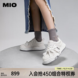 MIO宋亚轩李昀锐同款米奥小白休闲鞋厚底板鞋运动情侣溶解女鞋老爹鞋 白色 （李昀锐同款） 35