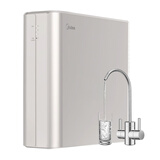 美的（Midea）净水器家用厨房直饮净水机加热直饮一体机过滤器厨下式过滤大水量双出水金豆净水器MRC1790B-75G 【双出水省芯更省水净水器】