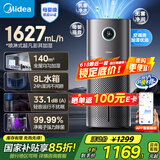 美的（Midea）无雾空气加湿器净化家用卧室超大容量静音除菌小型工业雾化器空调风扇伴侣女生礼物U15