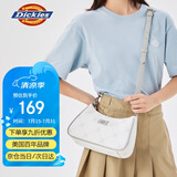 Dickies斜挎包女腋下包可拆肩带DK简约单肩包满印老花高级感手拎包 灰色