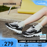 斯凯奇（Skechers）男女鞋厚底休闲舒适简约百搭运动鞋老爹鞋小白熊11959 黑色/白色/BKW 39