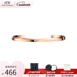 丹尼尔惠灵顿（DanielWellington）dw手镯 情侣款开口可调节经典简约时尚手环饰品 生日礼物送女友 玫瑰金【小号155mm】DW00400003