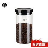 Hero 玻璃密封罐透明玻璃瓶子储物罐收纳罐保鲜罐茶叶罐 大容量1000ml